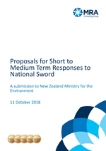 proposals for short to medium term responses to national sword cover