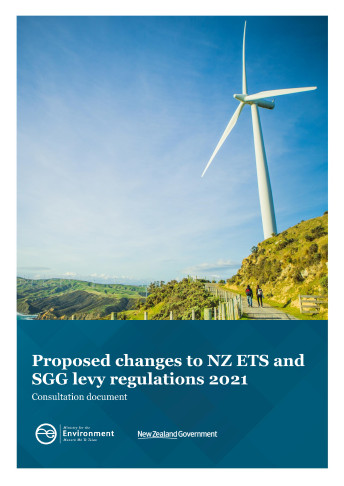 proposed changes to NZETS and SGG levy regulations 2021 cover