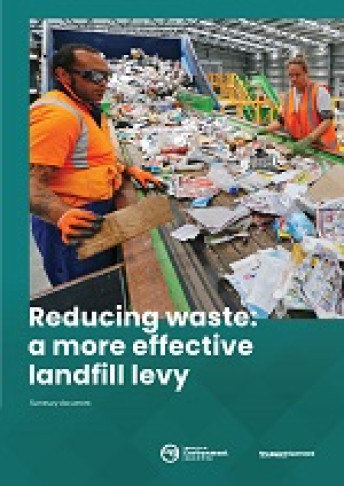 reducing waste a more effective landfill levy summary document cover thumbnail