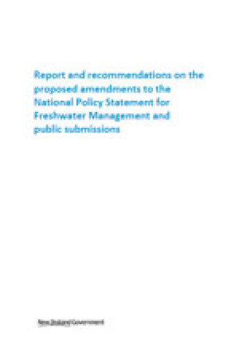 report and recommendations npsfw amendments cover 0