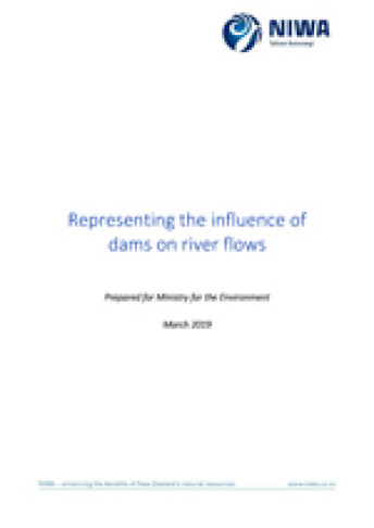 representing influence of dams on river flows cover web
