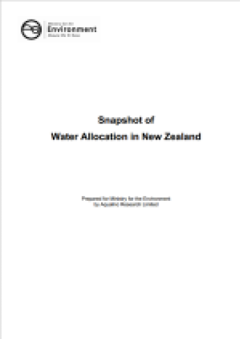 snapshot water allocation nov06