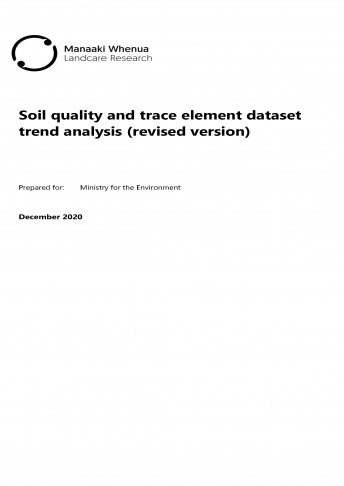 soil quality and trace element dataset cover