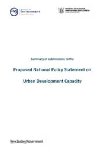summary of submissions nps urban