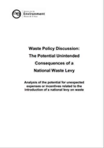 waste levy discussion nov06