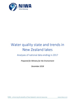 water quality state and trends in nz lakes cover