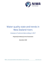 water quality state and trends in nz rivers cover