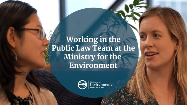 Thumbnail of video 'Working in the Public Law Team at the Ministry for the Environment'.