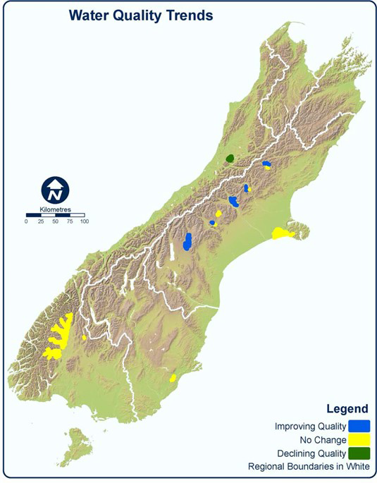 Figure 10 changes in water quality of new zealand lakes south island