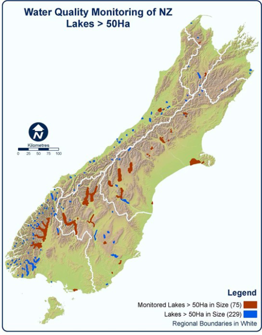 Snapshot of lake water quality in New Zealand | Ministry for the ...