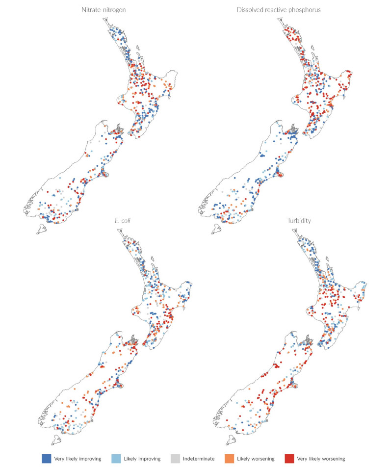 Figure 11. Four maps of New Zealand.