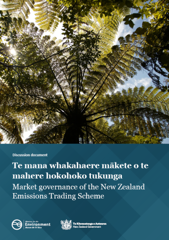 COVER Market governance of the NZ ETS discussion document