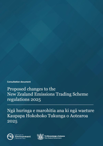 Cover NZETS regulations consultation document