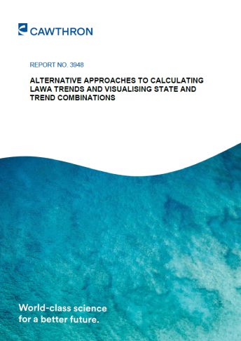 Cover alternative approaches to calculating LAWA trends and visualising state and trend combinations