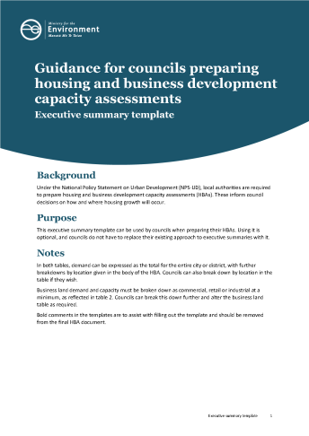 Executive summary template cover