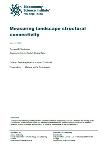 Measuring landscape structural connectivity