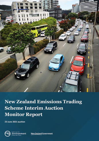 NZ ETS 23 June 2021 auction publication cover