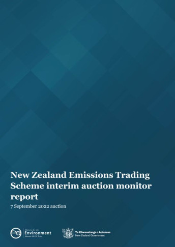 NZ ETS interim auction monitor report 7 September 2022 tn