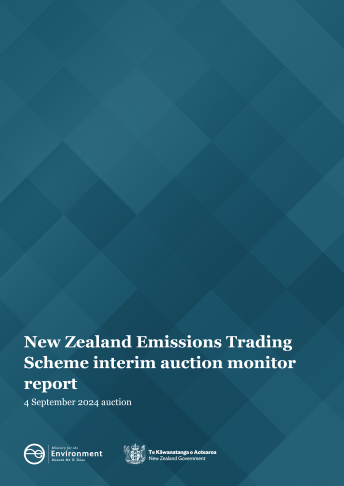 NZ ETS interim auction monitor report cover 20 march 2024 v2