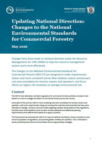 NES Commercial Forestry factsheet May 2026