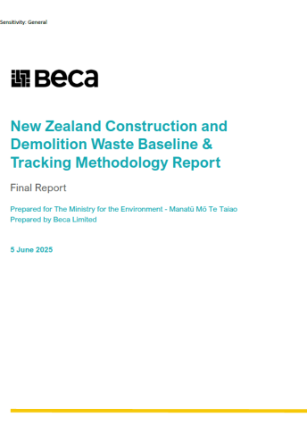 C and D waste baseline and tracking methodology report