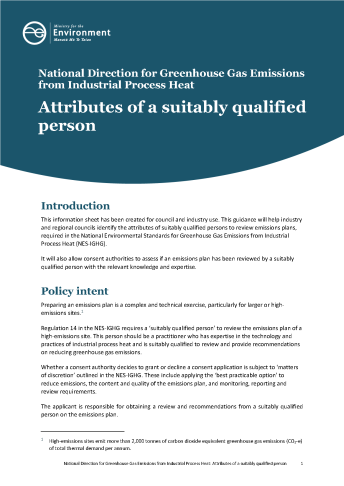 Cover Attributes of a suitably qualified person