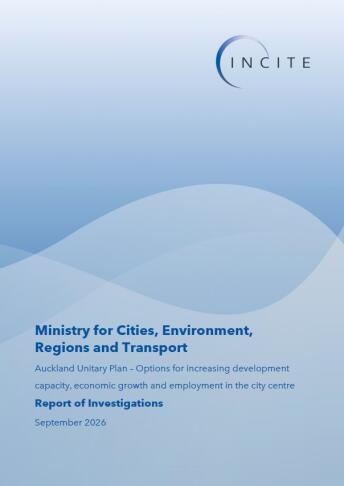 Cover Auckland Unitary Plan report of investigations