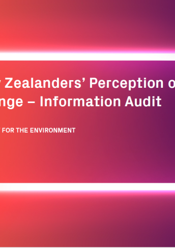 Cover New Zealanders perception of climate change