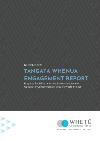 Cover Phase 2 Tangata whenua Engagement Report