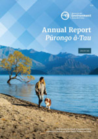 Ministry for the Environment Annual Report 2019 to 2020 cover