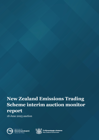 NZ ETS interim auction monitor report cover template