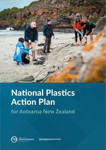 Publication cover for the National Plastics Action Plan.