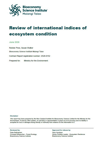 cover review international indices ecosystem condition