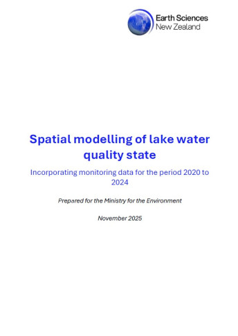 cover spatial modelling lake water quality 2020 2024