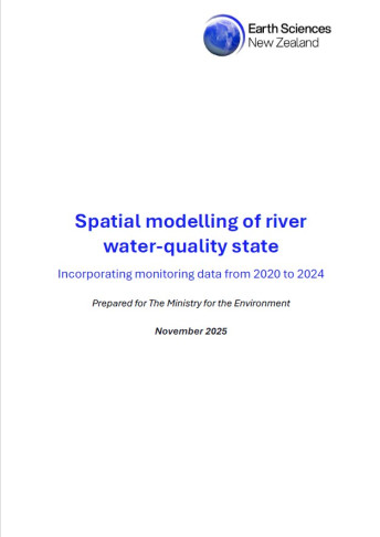 cover spatial modelling river water quality 2020 2024