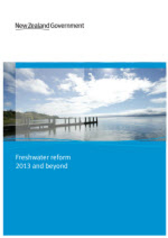 Cover of Freshwater reform 2013 and beyond