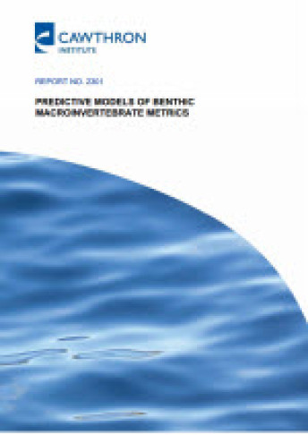 Cover of Predictive models of benthic macroinvertabrate metrics