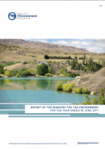 Cover of Report of the Ministry for the Environment for the year ended 30 June 2011