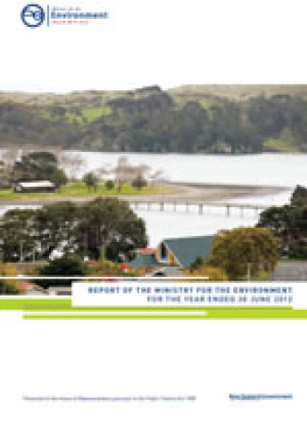 Cover of Report of the Ministry for the Environment for the year ended 30 June 2012