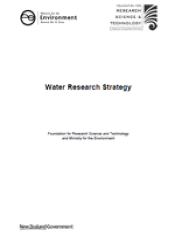 Cover of Water Research Strategy