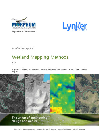 Wetland mapping methods proof of concept