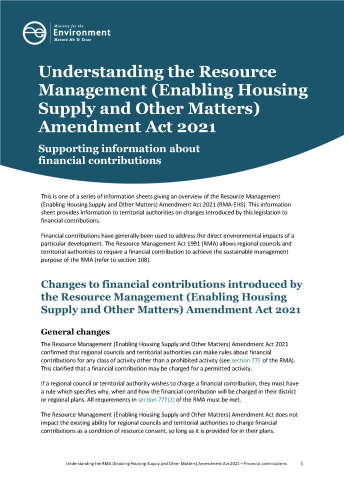 cover financial contributions info sheet