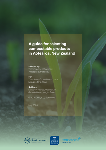 cover guide for selecting compostable products in aotearoa nz