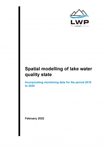 cover lake quality spatial modelling.