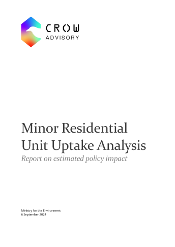 cover minor residential unit uptake analysis report v2