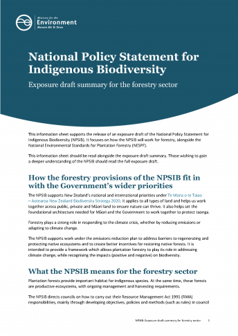 cover npis forestry info sheet