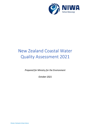 cover nz coastal water quality assessment