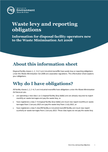 cover waste levy obligations info sheet v2