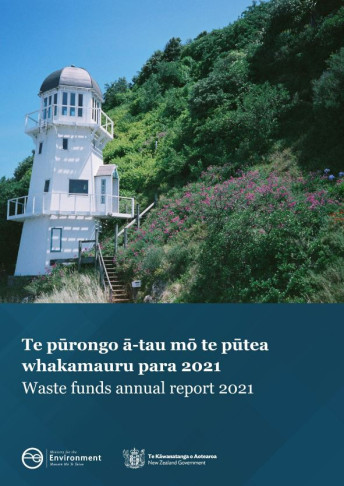 Waste funds annual report 2021 cover