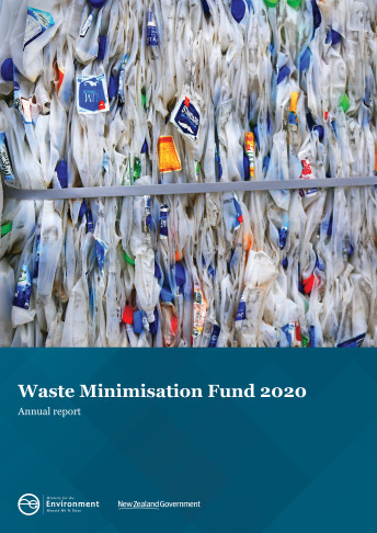 Waste Minimisation Fund 2020 annual report cover